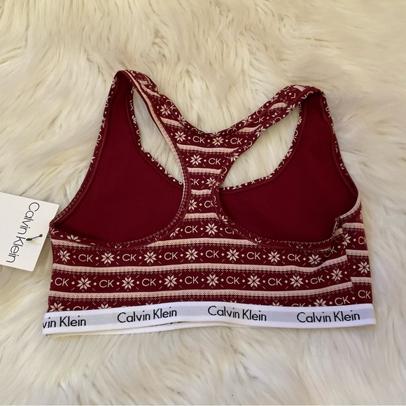 Calvin Klein Unlined Bralette - NWT - Size Medium - Fair Isle Print - New - Picture 10 of 11